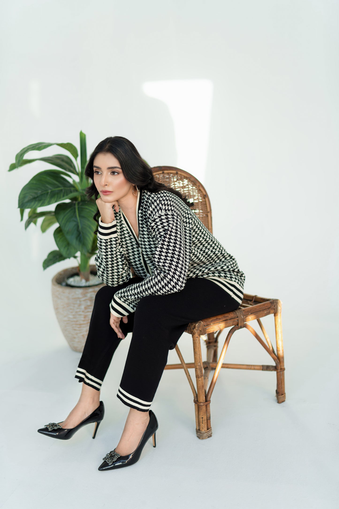 Houndstooth Black Set